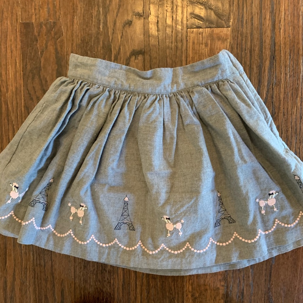 Girls Janie and Jack poodle skirt